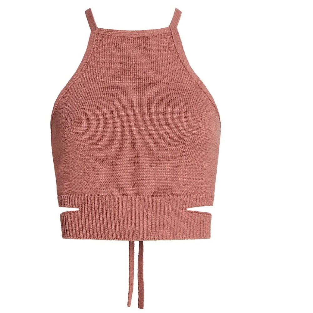 Cult Gaia Nan Knit Halter Top Size Small